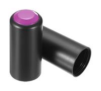 uxcell 2PCS Battery Cover Mic Battery Screw on Cap Cup Cover 31mm/1.22in Wireless Black Purple