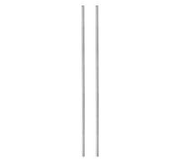 uxcell 2pcs Linear Motion Rod Shaft Guide 6mm x 400mm Steel Chrome Plated Smooth Hardened Rod High Precision Linear Motion Shaft Linear Rail for 3D Printer DIY Tools