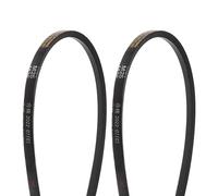 uxcell 2Pcs M-25 Rubber V Belt Drive Transmission Belt 25" Pitch Girth 10mm Width 5.5mm Height JIS Standard Industrial Power Belt for Machinery Mower
