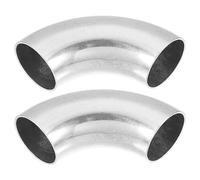 uxcell 2pcs OD 1.25" 90 Degree Stainless Steel Car Exhaust Elbow Pipe 0.06"