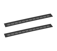 uxcell 2pcs Rectangle Ventilation Grille Aluminum Alloy Mesh Air Vent Cover Louvered Ventilation Cover for Cabinet Wardrobe Shoe Cabinet Closet, 500x50mm / 19.69"x1.97"
