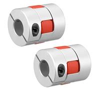 uxcell 2pcs Shaft Coupling 12.7mm to 12.7mm Bore L35xD30 Flexible Coupler Joint for Servo Stepped Motor