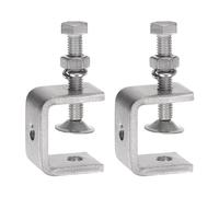 uxcell 2Pcs Stainless Steel C Clamps Mini 1.18" Wide Jaw Opening Small Metal U Clamp for Woodworking Welding Building Household Mounting