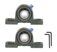 uxcell 2pcs UCP204-12 Pillow Block Bearing 3/4" Bore Cast Iron Base Chrome Steel Mounted Ball Bearings Self Alignment with Hex Key Wrench