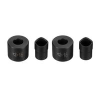 uxcell 2set Conduit Punch and Die 16mm Chrome Steel Manual Knockout Punch Conduit Hole Cutter Set for Hydraulic Knock Out Driver