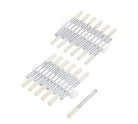 uxcell 3 mm Wool Felt Mounted Points Tapered Polishing Bits Burrs Buffing Wheels with 1/8 Inch Shank 24 Pieces