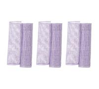 uxcell 3 Pcs Decorative Mesh Ribbon, 10 Inch x 5 Yard Mesh Ribbon Roll Foil Metallic for Christmas Tree Wreath Decoration, Purple