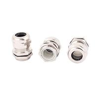 uxcell 3 Pcs PG13.5 Cable Gland Stainless Steel Waterproof Connector Fastener Locknut Stuffing for 6-12mm Dia Wire