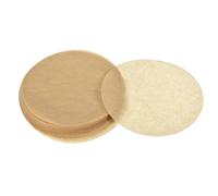 uxcell 300pcs Parchment Paper Rounds 5 Inch, Round Parchment Paper Non Stick for Baking Small Cakes, Separating Frozen Meat, Toaster Oven, Brown