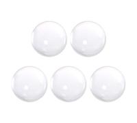 uxcell 30mm Diameter Acrylic Ball Clear/Transparent Plexiglass Sphere Ornament Solid Balls 1.2 Inches for Home Decor 5 Pcs