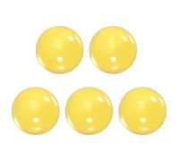 uxcell 30mm Diameter Acrylic Ball Yellow Plexiglass Sphere Ornament Solid Balls 1.2 Inches for Home Decor 5 Pcs