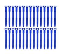 uxcell 30Pcs Silicone Cable Ties 4.5 Inch Reusable Wire Ties Elastic Cable Cord Organizer Straps for Cords Wire USB Charge Management Food Storage, Dark Blue