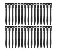 uxcell 30Pcs Silicone Cable Ties 4.5 Inch Reusable Wire Ties Elastic Cable Cord Organizer Straps for Cords Wire USB Charge Management Food Storage, Black