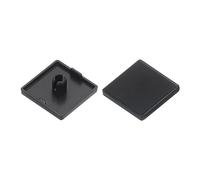 uxcell 30Pcs Standard Plastic Square Aluminum Extrusion End Cap Black Hole Dia 5.2mm 20x20mm for Trolley, Fish Tank Rack, Storage Rack