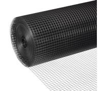 uxcell 36in x 50ft 1/2inch Hardware Cloth, 21 Gauge Spray Painted Chicken Wire Fence for Garden Fence, Chicken Coop Fences, Screen Mesh and Home Improvement Project, Black