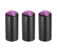 uxcell 3PCS Battery Cover Mic Battery Screw on Cap Cup Cover 31mm/1.22in Wireless Black Purple