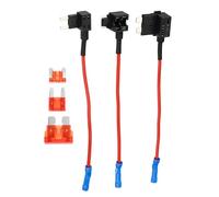 uxcell 3pcs Car Fuse Tap Kit with 3pcs 10A Standard Low Profile Mini Fuse