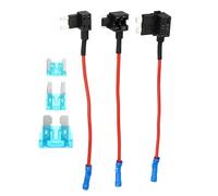 uxcell 3pcs Car Fuse Tap Kit with 3pcs 15A Standard Low Profile Mini Fuse