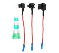 uxcell 3pcs Car Fuse Tap Kit with 3pcs 30A Standard Low Profile Mini Fuse