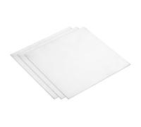 uxcell 3Pcs GR1 Titanium Plate Sheet, 100x100x1mm Titanium Alloy Metal Sheet for Industrial Machinery Metalworking (4"x4"x0.04")