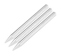 uxcell 4.5x68mm Lead-free Soldering Iron Tip Replacement Solder Conical Tip 40W Welding Equipment for Soldering Silver 3pcs