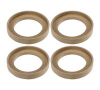 uxcell 4 Pcs Universal 4 Inch Speaker Subwoofer Mounting Spacer Rings Wood