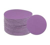 uxcell 40pcs 1500 Grit Purple Sanding Discs 3 Inch Hook and Loop Aluminum Oxide Orbital Sanding Pads Paper Wet Dry Polish for Metal Woodworking Drywall