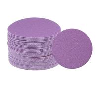 uxcell 40pcs 80 Grit Purple Sanding Discs 3 Inch Hook and Loop Aluminum Oxide Orbital Sanding Pads Paper Wet Dry Polish for Metal Woodworking Drywall