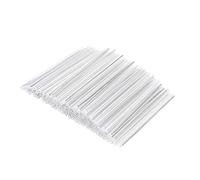 uxcell 45x1.4mm OD Fiber Optic Sleeves, 2 Ends Pre-Shrunk Fiber Optic Fusion Splice Tube Protector Sleeves, Clear Heat Shrinkable Tubing 0.5mm OD Rod 100pcs