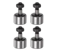 uxcell 4pcs CF4 Cam Follower KR12 Needle Roller Bearing M4x0.7mm Male Thread 12mm Roller Diameter Stud Type 6mm Roller Width Miniature Track Roller Bearings