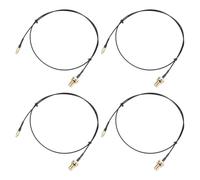 uxcell 4Pcs MMCX Male to RP-SMA Female Bulkhead,Pigtail Antenna Coaxial RF1.37 Low Loss Cable,RF Coaxial Adapter Connector,20inch