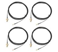 uxcell 4Pcs MMCX Male to RP-SMA Female Bulkhead,Pigtail Antenna Coaxial RF1.37 Low Loss Cable,RF Coaxial Adapter Connector,59inch