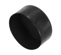 uxcell 4pcs Rubber End Caps 110mm(4 5/16 Inch) ID x 80mm(3 1/8 Inch) H Vinyl Round End Cap Cover Screw Thread Protectors Black