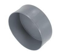 uxcell 4pcs Rubber End Caps 130mm(5 1/8 Inch) ID x 80mm(3 1/8 Inch) H Vinyl Round End Cap Cover Screw Thread Protectors Light Gray