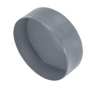 uxcell 4pcs Rubber End Caps 150mm(5 15/16 Inch) ID x 80mm(3 1/8 Inch) H Vinyl Round End Cap Cover Screw Thread Protectors Light Gray