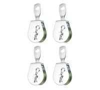 uxcell 4Pcs Swivel Lifting Rope Pulley Block 95mm Single Pulley Block, Iron Hanging Wire Towing Wheel, Cable Rope Runner Pulley Roller in Zinc Plated