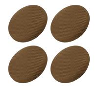 Uxcell 4pcs Upgraded Round Bar Stool Covers, Round Chair Covers Dia.12-14", for Bar Stool Slipcovers Light Brown