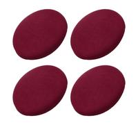 Uxcell 4pcs Upgraded Round Bar Stool Covers, Round Chair Covers Dia.12-14", for Bar Stool Slipcovers Wine red