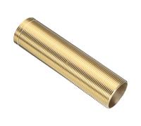 uxcell 5" Faucet Mount Extension Shank Brass Threaded Pipe Lengthen Mounting Shank Lengthen Fixed High Foot Golden 1PCS