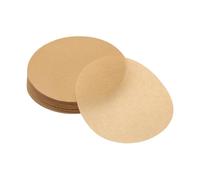 uxcell 500Pcs Parchment Paper Rounds 4 Inch, Round Parchment Paper Non Stick for Baking Small Cakes, Separating Frozen Meat, Toaster Oven, Brown