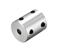 uxcell 5mm to 12mm Bore Rigid Coupling Set Screw L25XD20 Aluminum Alloy,Shaft Coupler Connector,Motor Accessories