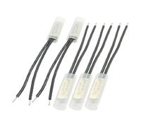 Uxcell 5Pcs 120C 250V 5A NC Dual Cable Circuit Cut-off Temperature Thermal Fuses