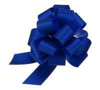 uxcell 5pcs 4 Inch Large Pull Bow Glitter Gift Wrapping Big Pull Bows Ribbon Dark Blue for Wedding Baskets Presents Christmas Party