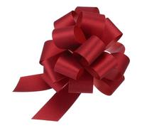 uxcell 5pcs 6 Inch Large Pull Bow Glitter Gift Wrapping Big Pull Bows Ribbon Red for Wedding Baskets Presents Christmas Party