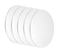 uxcell 5Pcs Aluminum Disc, 4"(100mm) Diameter 0.1"(2.5mm) Thickness 1060 Aluminum Circle Plates Round Sheets for Metal Stamping