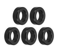uxcell 5Pcs Toroid Core, 24x42x16mm Iron Ferrite Chokes Ring Power Toroidal Transformer to Stabilize Signal Transmission Resist Electromagnetic Interference, Black