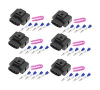 uxcell 6 Set 4pin No.1J0973724 Ignition Coil Pack Connector for VW for Audi