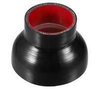 uxcell 63-102mm/2.5"-4" ID 76mm 2.99" Length Silicone Straight Coupler Hose Silicone Reducer Straight Coupler Hose Universal Black Red 1PC