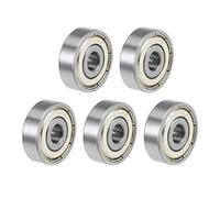 uxcell 636ZZ Deep Groove Ball Bearings Z2 6mm X 22mm X 7mm Double Shielded Carbon Steel 5pcs