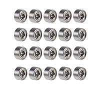 uxcell 681XZZ Deep Groove Ball Bearings 1.5mm Inner Dia 4mm OD 2mm Bore Double Shielded Chrome Steel Z2 20pcs